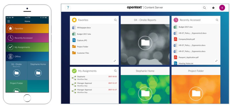 OpenText - mobile document management, documents on the go